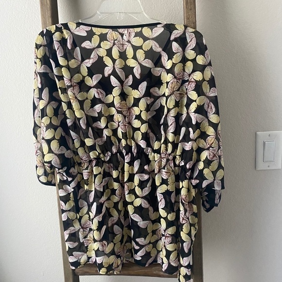 Tulle - blouse with cinched waist - Picture 5 of 5